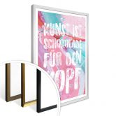 Poster Kunst ist Schokolade für den Kopf 
