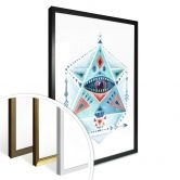 Poster Kvilis - Blaues Prisma 