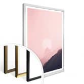 Poster Lever du soleil rose 