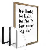 Poster - Be bold 