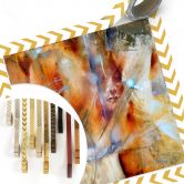 Poster - Schmucker - Cora mit Federn 