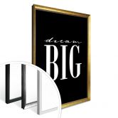 Poster - Dream big - schwarz 