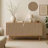 Zelfklevend behang bruin houtlook scandi houten panelen Kleeffolie 