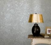 Vliestapete in Wischtechnik-look grau, pearl Struktur 