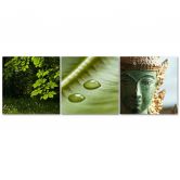 Leinwandbild 3-teilig, Buddha Natur 
