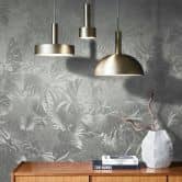 vliesbehang zilver bloemen voor woonkamer slaapkamer behang marburg 
