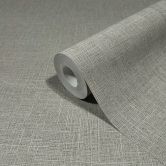 Non-woven tapet i tekstil ensfarvet look grå ensfarvet 