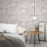 vliesbehang roze gebloemd voor woonkamer slaapkamer behang marburg 