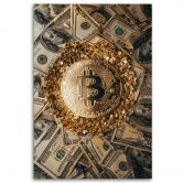 Leinwandbild Krypto-Bitcoin 