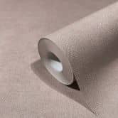 Vliestapete mit einfarbiger Struktur beige, rot Uni 