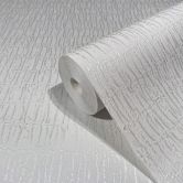 Vliestapete mit textilem Uni weiß Struktur 