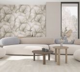 Fototapete mit großen Blättern braun Floral 2,70 x 2,12 m 