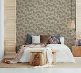 Vliestapete Braun Floral für Wohnzimmer Schlafzimmer Küche marburg Tapete 