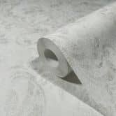 non-woven wallpaper white beige ornamental for living room bedroom office marburg wallpaper 
