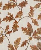 Vliestapete mit Blattmotiv mit Kastanien grau, braun Floral 