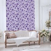 Non-woven wallpaper leaves, tendrils floral nature matt in gray  