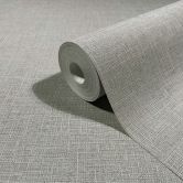 Vliestapete Textil, Struktur Uni Modern matt in Grau 