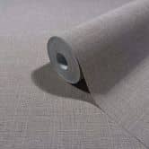 Papier peint intissé textile, structure uni moderne mat dans marron 