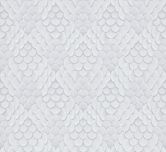 Vliestapete Blumen, 3D-Optik Geometrisch matt in Weiß - Papis Loveday 