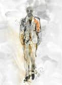 Wall Mural Man, Art Crush Designer in Colorful 2,70 x 1,98m 