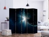 Paravent, Raumteiler freistehend, Trennwand - Earth II, 5-teilig - einseitig bedruckt - 225x172 cm 