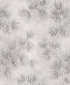 Vliestapete Blumen, Beton Floral Natur matt in Grau  