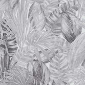 Papier peint Floral Gris Blanc - papier peint intissé A.S. Création 