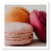Leinwandbild, Bunte Macarons 