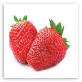 Tableau sur toile, fruit fraise 