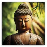 Leinwandbild Buddha-Zen-Statue 
