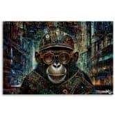 Canvasbillede, abstrakt abe 