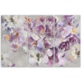 Leinwandbild 3 teilig, Iris Blume 