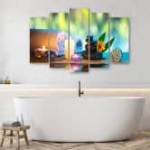 Leinwandbild 5 teilig, Zen Spa Wellness  