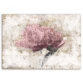 Canvasbillede, Abstrakte blomster Shabby Chic 