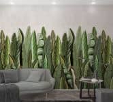 Fototapete mit Blattmotiv Grün, Beige ,Floral 2,70 x 1,59 m 