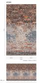 Fototapete mit Steinmauer als used look Rot, Blau ,Steinoptik 2,70 x 1,59 m 