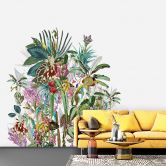 Fototapete Motivtapete Tropischer Botanical Mix mit exotischen Pflanzen 3,4 x 2,65 m 