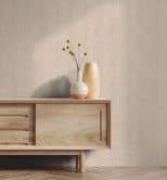 grafisk tapet, non-woven tapet Flora beige 