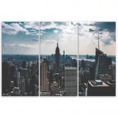 Leinwandbild 3-teilig, New York Stadt Panorama 