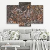 3-delige canvas print, Deep Jungle 