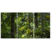 3-delige canvas print Bos Bomen Natuur 