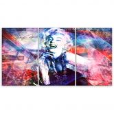 3-delt lærredstryk, Marilyn Monroe 