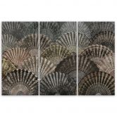 3-delige canvasprint, luxe fans 