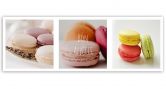 Leinwandbild, Bunte Macarons Set 