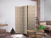 Paravent, Raumteiler freistehend, Trennwand - Beige Nature of the Forest 