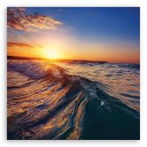 Leinwandbild Meereswelle Landschaft 