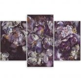 Leinwandbild 3 teilig, Iris Blume 