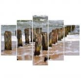 Leinwandbild 5 teilig, Meer Strand Natur 