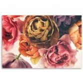 Canvasbillede, buket af farverige blomster 