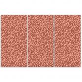 3-delige canvasprint, patroon met luipaardbontpatches 